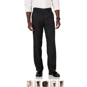 Amazon Essentials Men's Classic-Fit Expandable-Waist Flat-Front Dress Pant 33/30